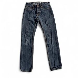 Aeropostale Men's Dark Wash Essex Straight Jeans